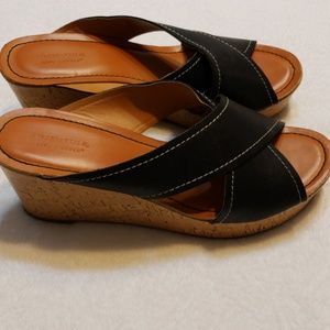 Black Wedge Sandal